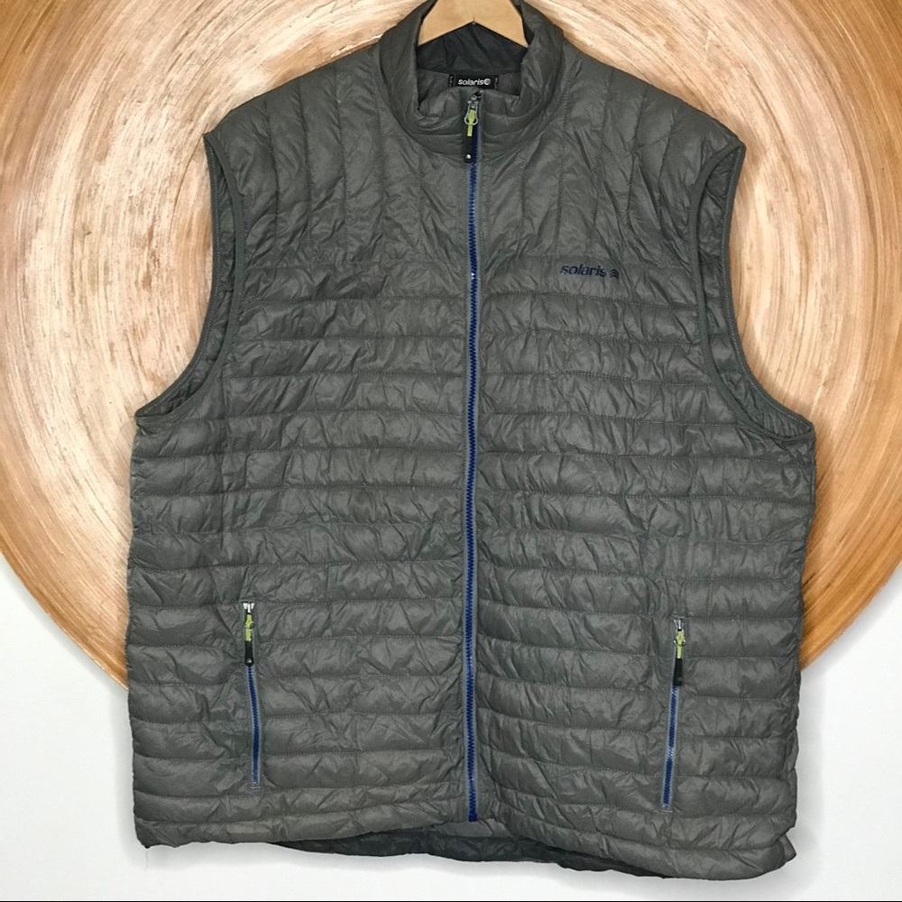 EUC SOLARIS MENS PUFFER VEST GREY XXL